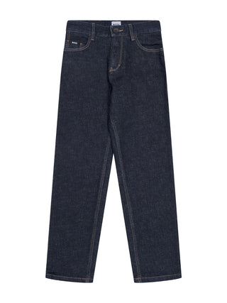 Loose-Fit Stretch-Denim-Jeans - Blau