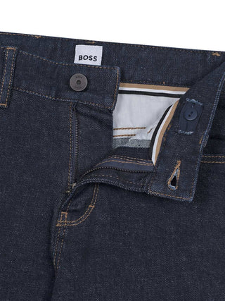Loose-Fit Stretch-Denim-Jeans - Blau