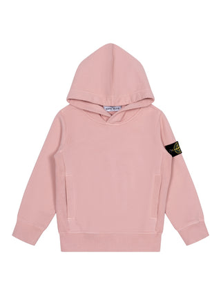 Hoodie mit Logo-Patch - Rosa
