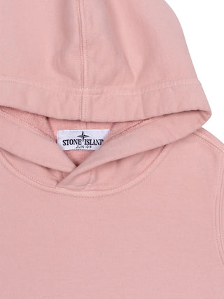 Hoodie mit Logo-Patch - Rosa