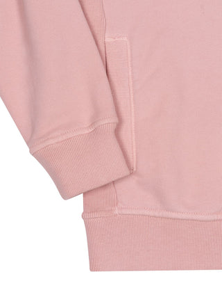 Hoodie mit Logo-Patch - Rosa