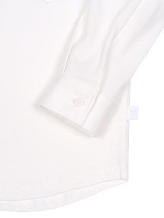 Langarm-Hemd aus Baumwolle - Weiß