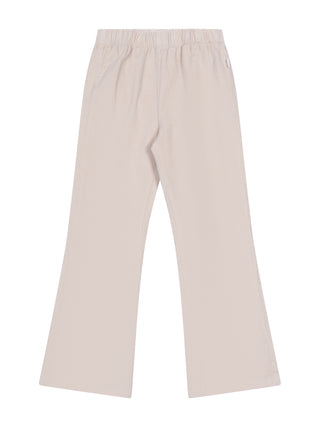 Schlaghose aus Samt - Beige