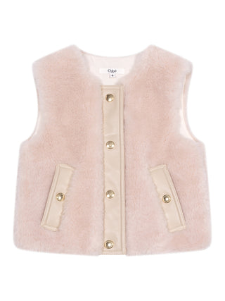 Teddyfellweste - Creme