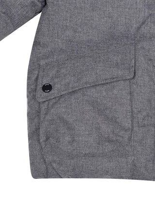 Wattierte Steppjacke mit Logo - Grau