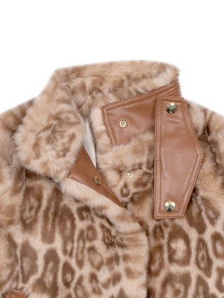 Animalier-Mantel - Beige