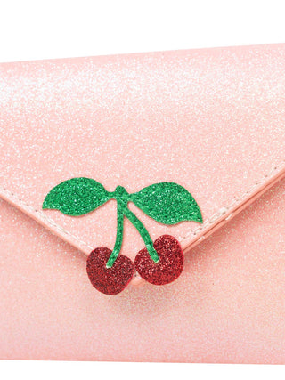 Love Letter Glitzer-Umhängetasche  - Rosa