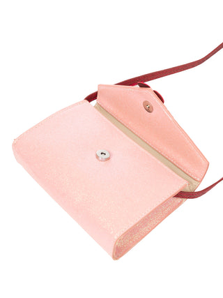 Love Letter Glitzer-Umhängetasche  - Rosa