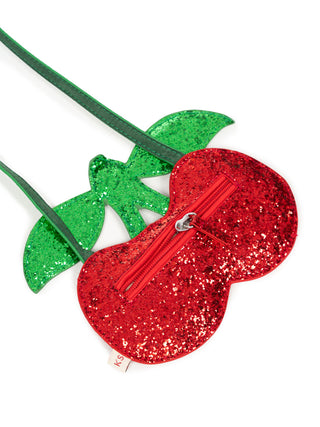 Cherry Glitzer-Portemonnaie - Rot