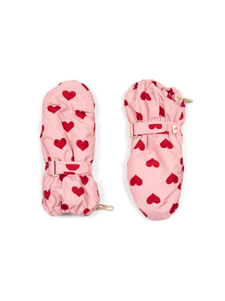 Nohr Schnee-Fäustlinge Herzen - Amour Pink/Rosa