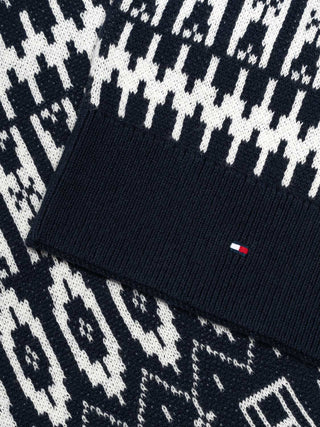 Fairisle Schal - Navy