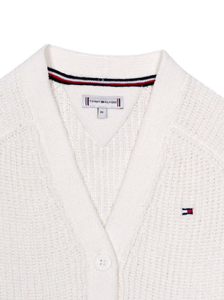 Chenille Cardigan - Weiß