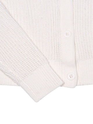 Chenille Cardigan - Weiß
