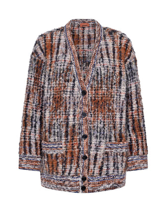 Cardigan aus Bouclé-Wolle