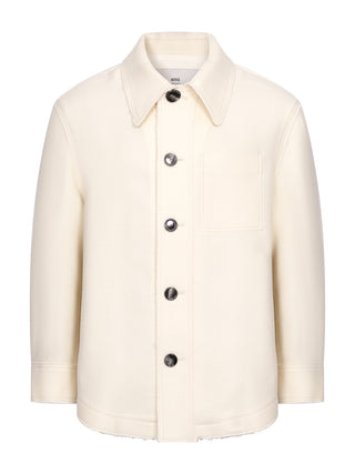 Geknöpfte Jacke aus Wolle