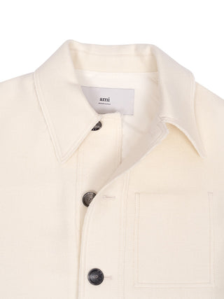 Geknöpfte Jacke aus Wolle