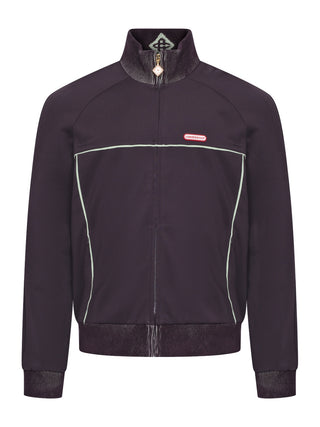 Sweatjacket in Aubergine