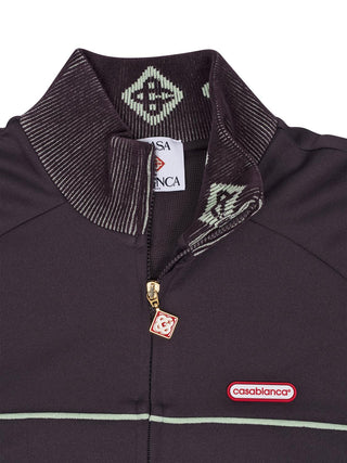 Sweatjacket in Aubergine