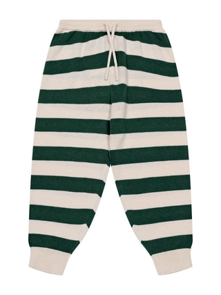 Manis Strickhose mit Streifen - Grün