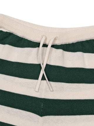 Manis Strickhose mit Streifen - Grün