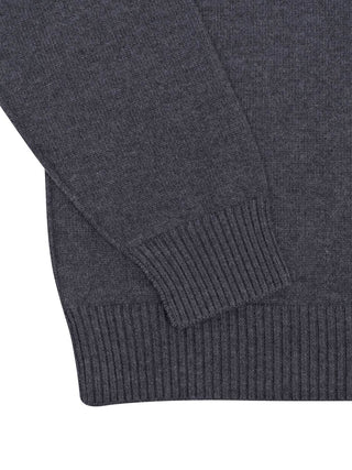 Wollpullover mit Kragen Ami De Coeur - Dunkelgrau