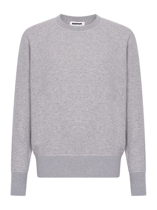 Grauer Pullover mit Rundhals