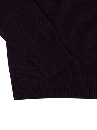 Boyfriend Crewneck in Midnight Plum