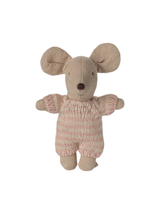 Babymaus in Tragetasche - Rose