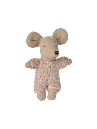 Babymaus in Tragetasche - Rose