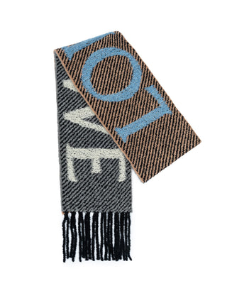 Schal aus Alpaka- und Wollmischung