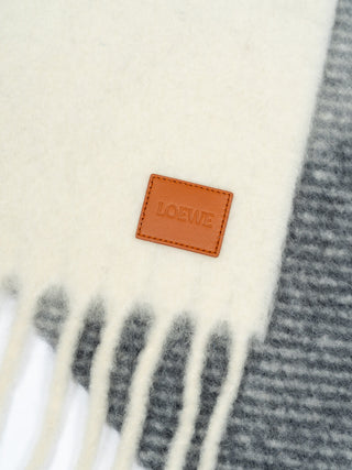 Schal aus Alpaka- und Wollmischung Grau