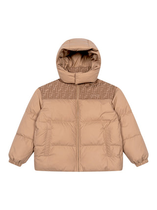 Steppjacke mit FF-Monogramm - Beige