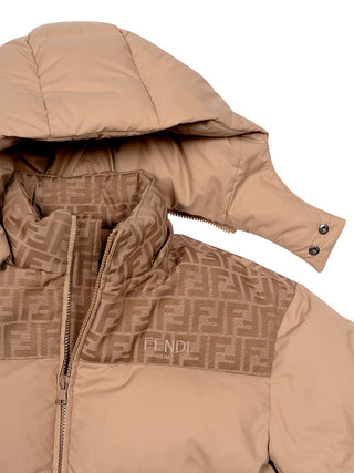 Steppjacke mit FF-Monogramm - Beige