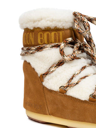 Icon Low Shearling in Whisky/Off White