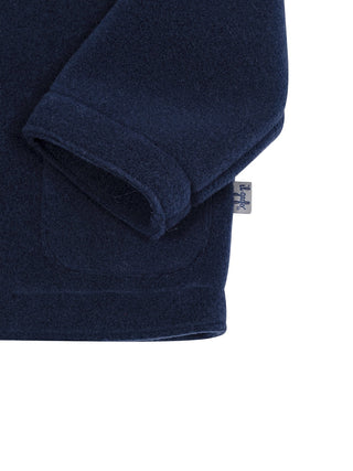 Blazer aus Fleece - Navy