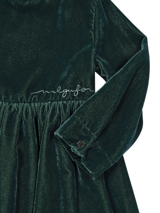 Samtkleid - Waldgrün