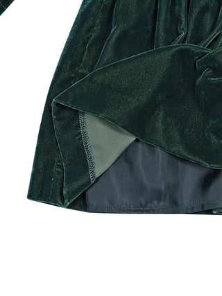 Samtkleid - Waldgrün