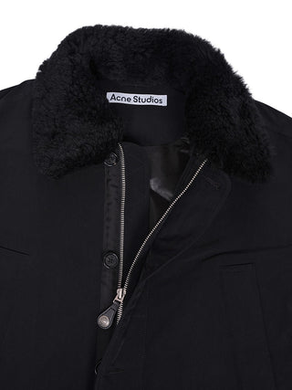 Jacke aus Nylon in Schwarz