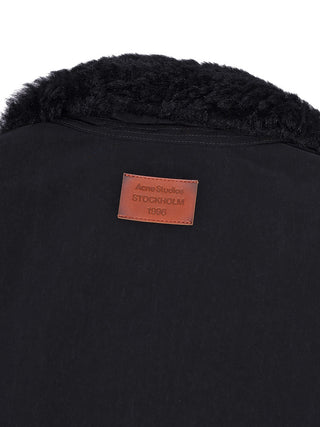 Jacke aus Nylon in Schwarz