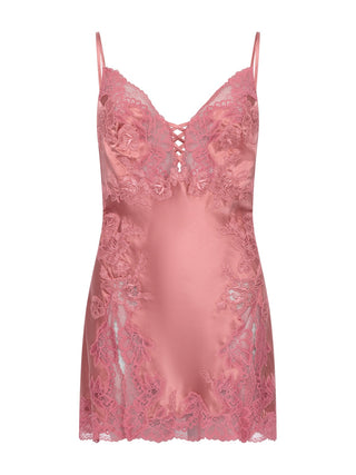 Bonnie Nachthemd aus Satin und rosa Spitze