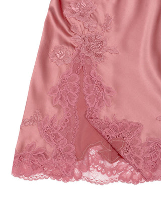 Bonnie Nachthemd aus Satin und rosa Spitze