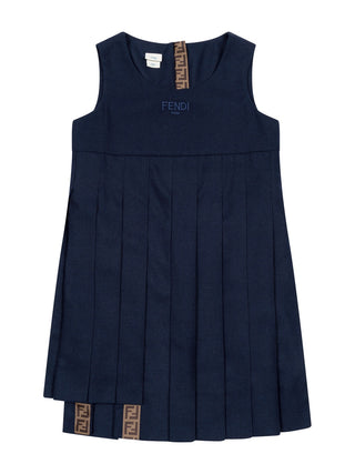 Trägerkleid mit Logo - Navy