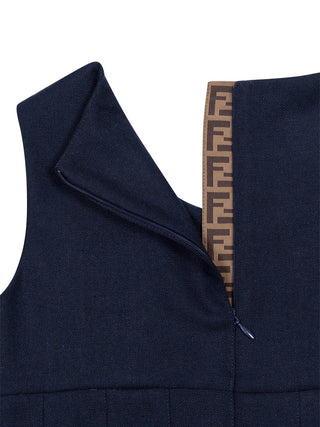 Trägerkleid mit Logo - Navy