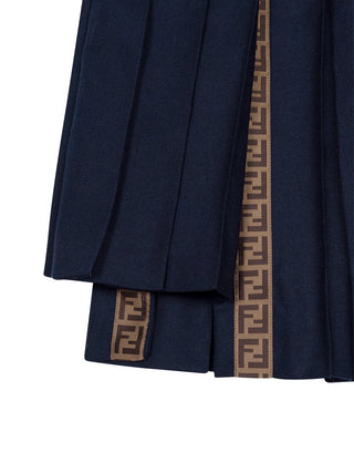 Trägerkleid mit Logo - Navy