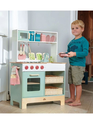 Küche groß mit Zubehör - Grün