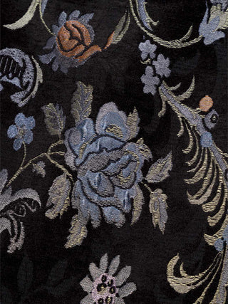 Minirock aus Brokat mit Blumenmuster