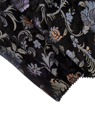 Kastenjacke aus Brokat mit Blumenmuster