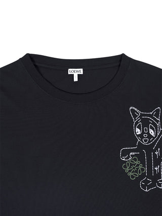 T-Shirt mit Anagram und Katze