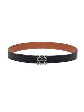 Wendbarer Anagram Gürtel aus glattem Kalbsleder