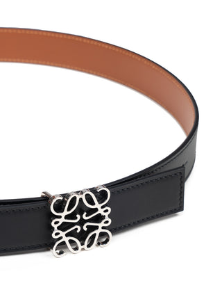 Wendbarer Anagram Gürtel aus glattem Kalbsleder